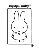 Ornament glass Nijntje/Miffy allover shiny gold H11cm w/box ...