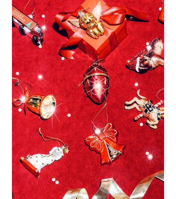 Glazen kerst decoratie rood glanzend strik H8.5cm