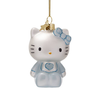 Ornament glass Hello Kitty w/gifts H9cm w/box (4250999090537